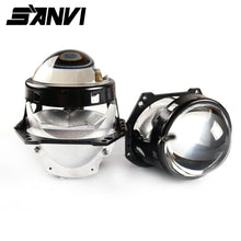 Load image into Gallery viewer, Sanvi 2PCS 70W 5500K Car LED Headlight 3inch Bi LED Projector Lens Headlight for Motorcycle Car Light Retrofit kit Auto LED
